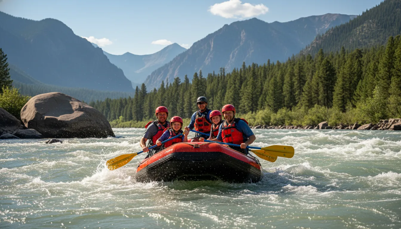 Family rafting Colorado River guided raft trip