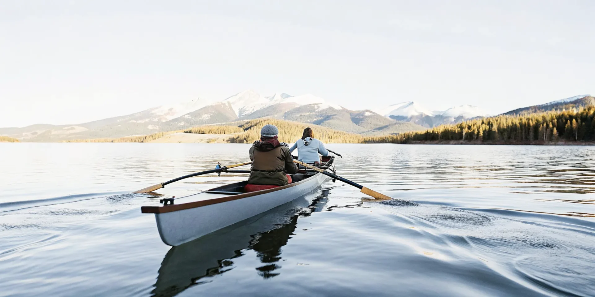 Guided outrigger canoe Colorado experience on Lake Dillon
